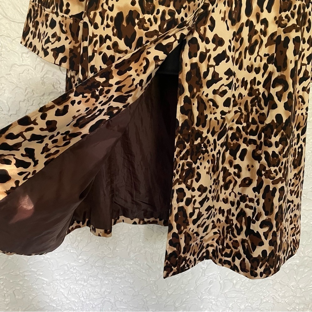 Leopard Print Jacket Coat Large - Picture 5 of 9
